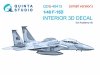Quinta Studio QDS-48415 F-15D 3D-Printed coloured Interior on decal paper (Academy) (Small version) 1/48